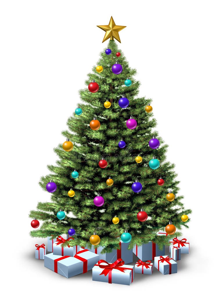 Undecorated Christmas Tree Stock Illustrations 571 Undecorated