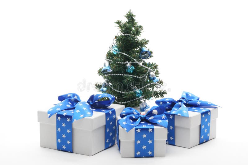 Decorated Christmas Tree and Gifts Stock Photo Image of home, decoration 21529926
