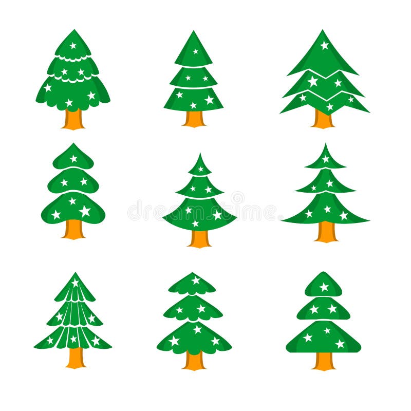 Decorated Christmas Tree Illustration stock illustration