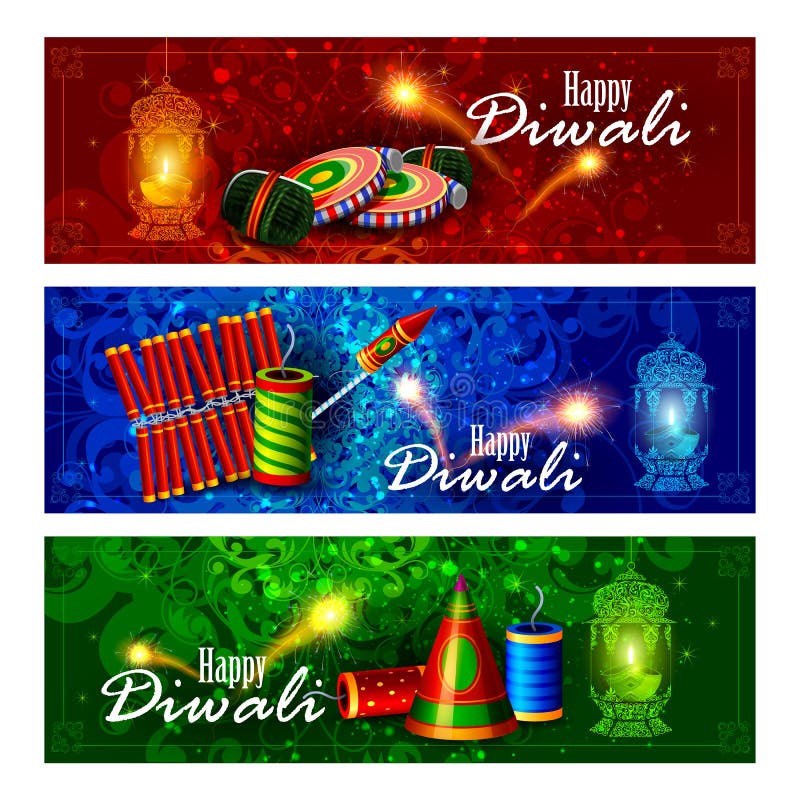 Diwali Banner stock vector. Illustration of background - 34137003