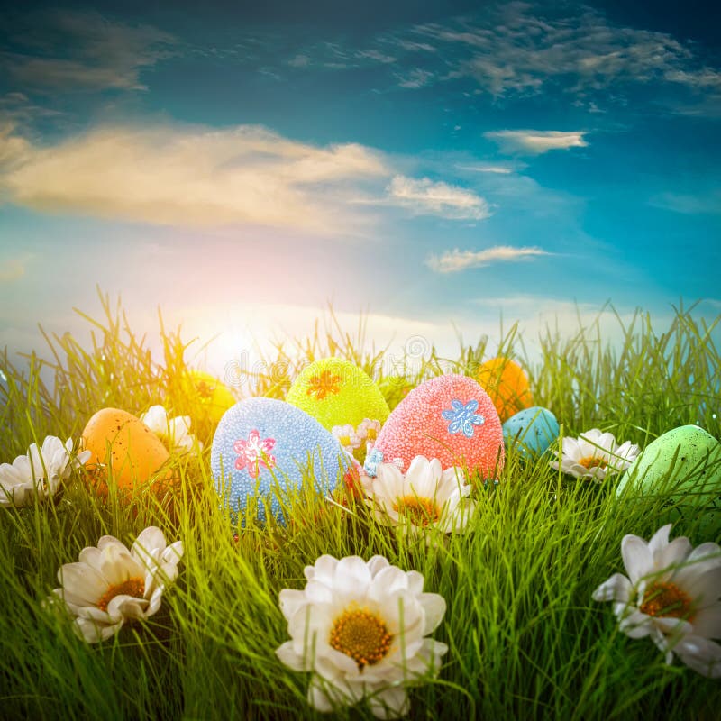 Decorated easter eggs stock image. Image of design, conceptual - 51141933