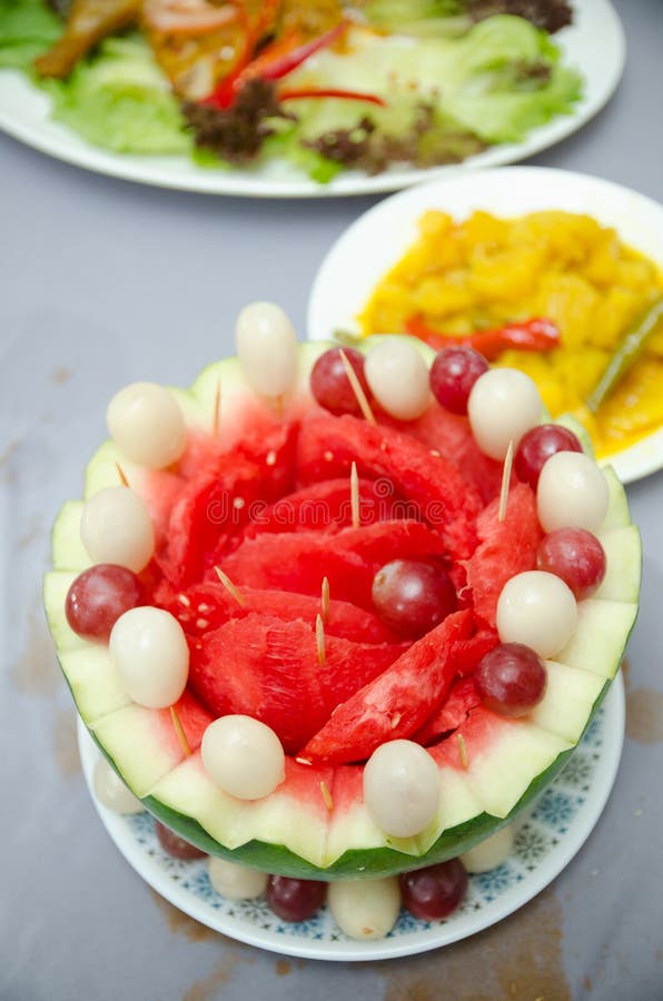 Decorated Fruit stock photo. Image of decoration, banana 24120792