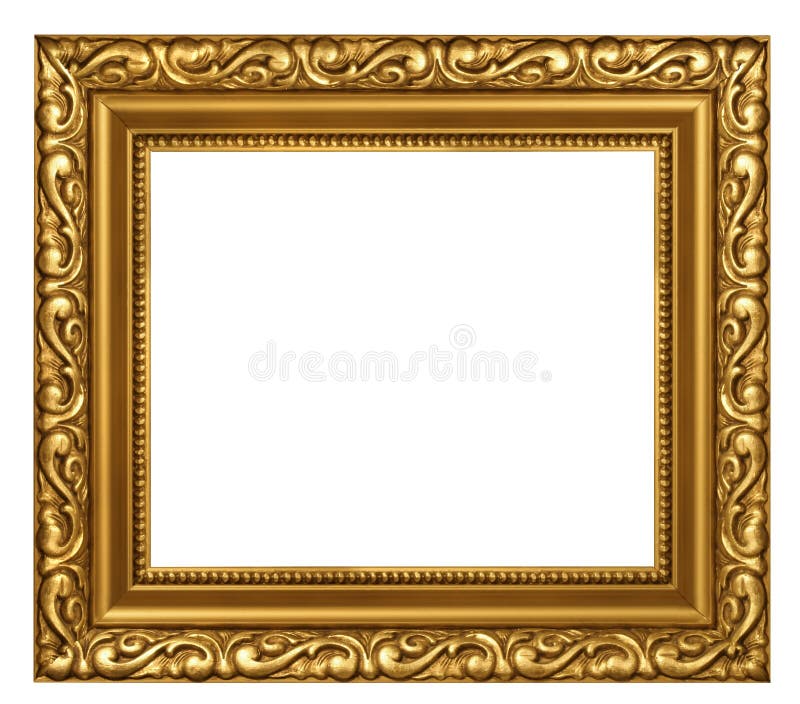 Decorated Gold Plated Frame Stock Photo Image of gold, border 12158790