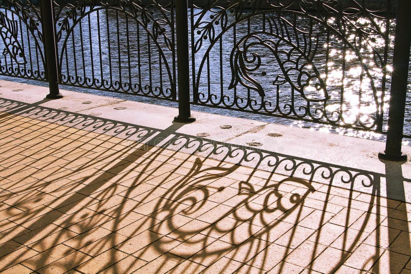 Decorated wrought iron fence royalty free stock photo Decorated wrought iron fence royalty free stock photo
