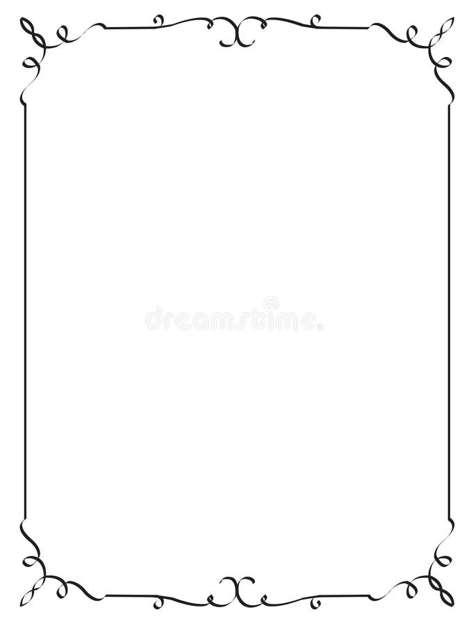 Decorative frame art lines, vector illustration. Decorative frame art lines, vector illustration.