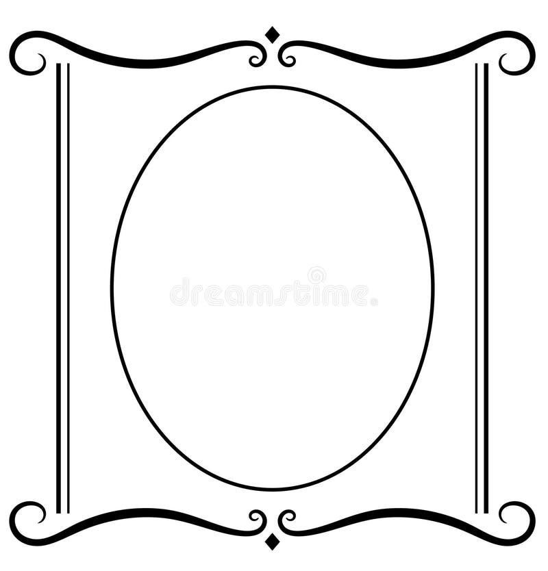 Original decorative ornamental border frame. White background. EPS file available. Original decorative ornamental border frame. White background. EPS file available