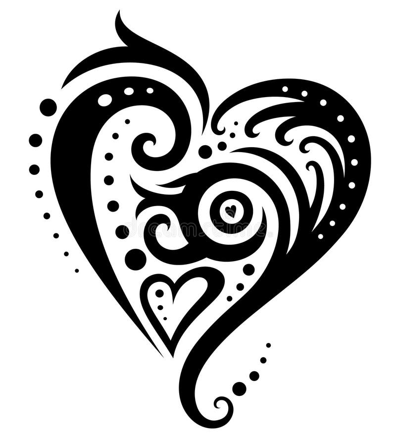 Decoratief Hart vector illustratie Decoratief Hart vector illustratie