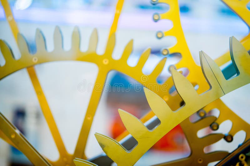 Decoratief klokmechanisme Sluit omhoog royalty-vrije stock fotografie