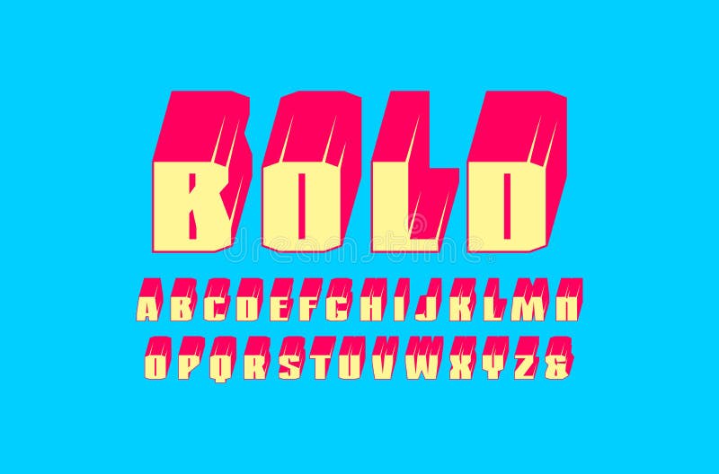 Decoratief zonder serif extra bulkdoopvont vector illustratie Decoratief zonder serif extra bulkdoopvont vector illustratie
