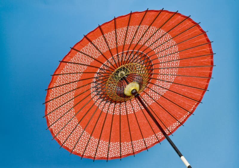 A decorative sun and rain umbrella used by Asian cultures. A decorative sun and rain umbrella used by Asian cultures.