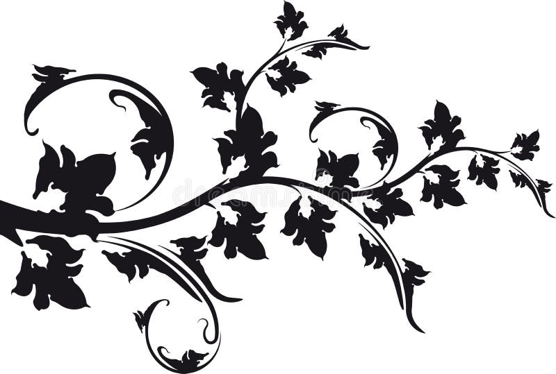 decoratieve bloemen zwart witte tak vector illustratie illustratie bestaande uit aziatisch decoratieve bloemen zwart witte tak vector illustratie illustratie bestaande uit aziatisch