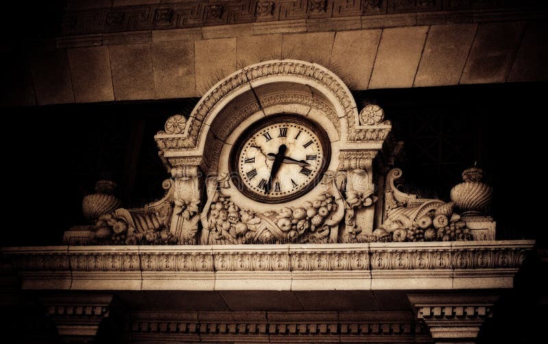 Decoratieve klok royalty-vrije stock afbeeldingen