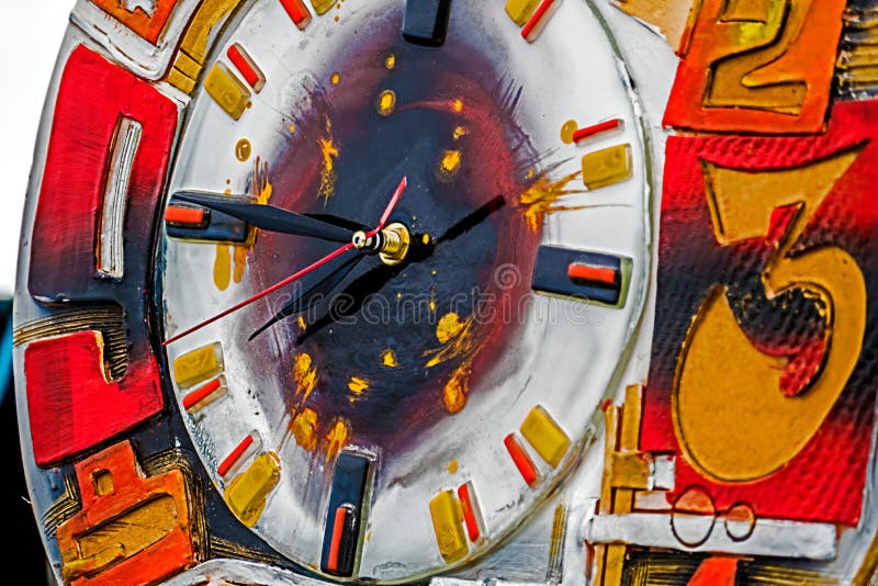 Decoratieve klok 1 stock afbeeldingen