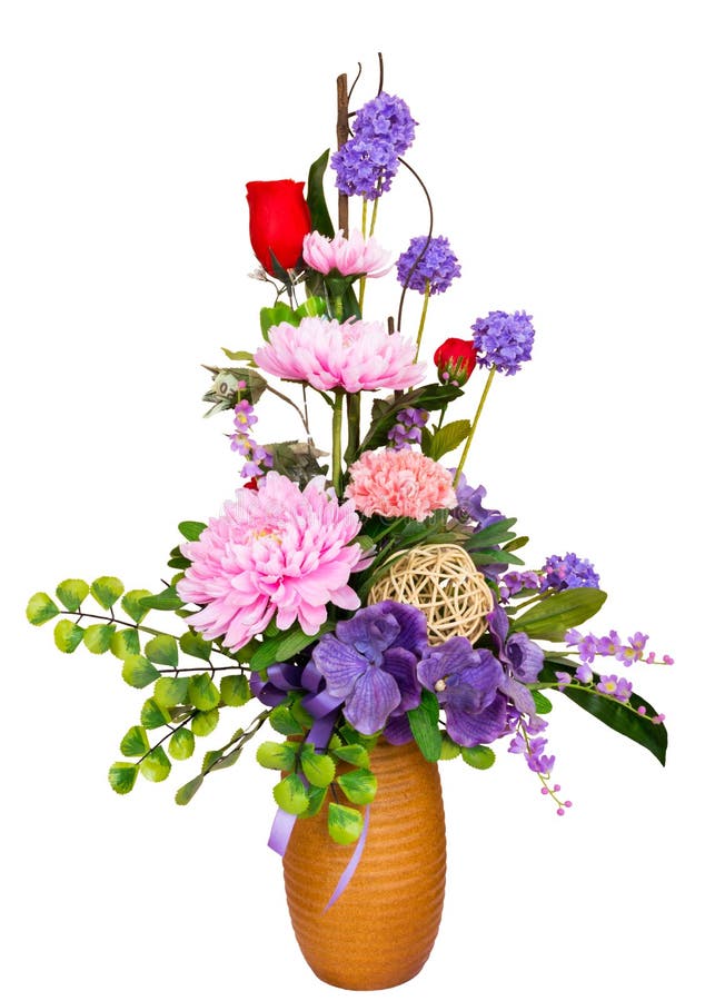 Decoratieve kunstbloemen stock afbeeldingen
