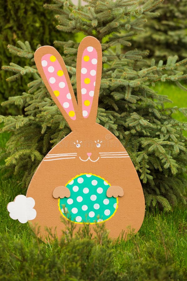 Decoration for Easter. Rabbit of Cardboard Stock Image Image of gift