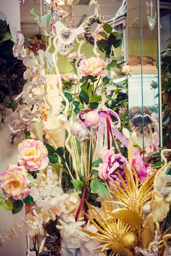 Decoration flower shop editorial stock image. Image of toys 83047009