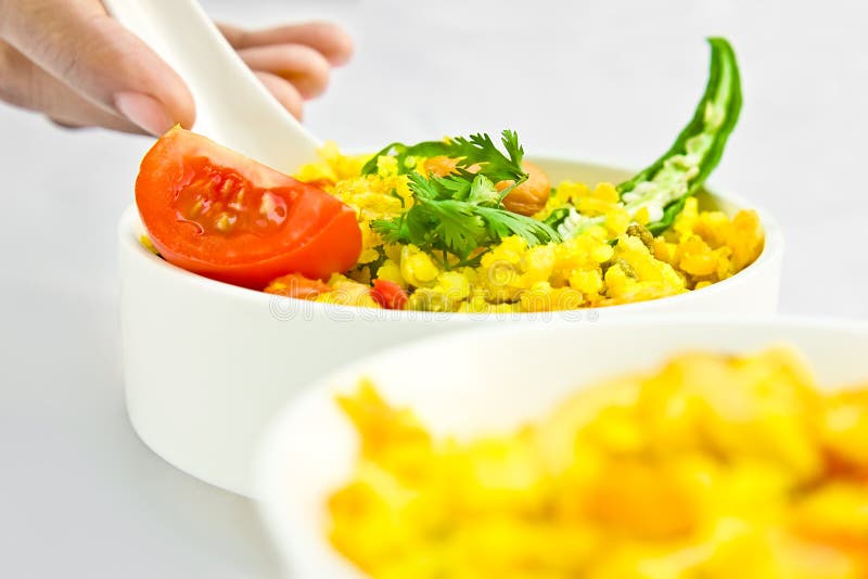 Decoration of food stock image. Image of calorie, bowl 7574453