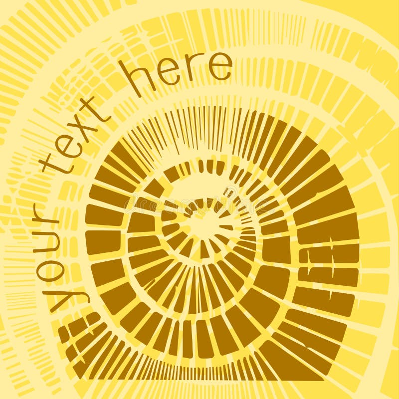 Decorative Abstract Background with Spiral Element Stock Illustration