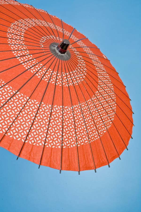 Decorative Asian Umbrella stock image. Image of handle 4446321