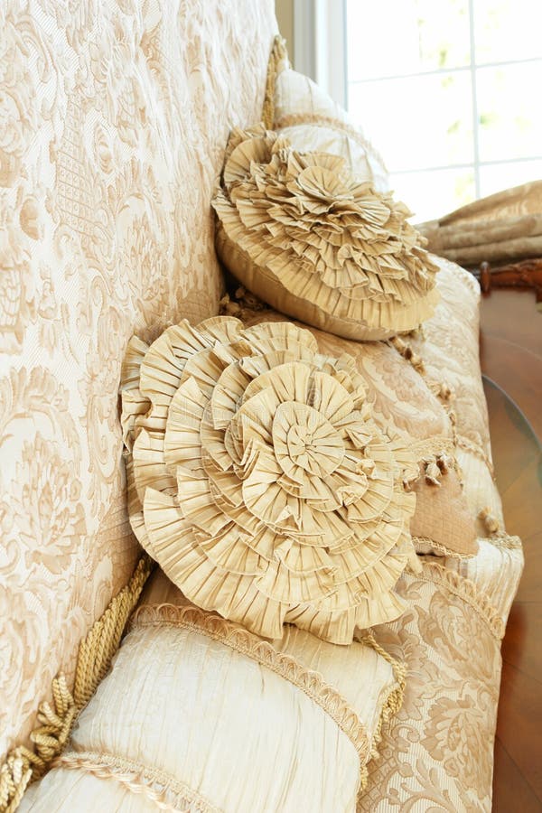 Decorative Bed Pillows stock image. Image of style, lifestyle 3554379