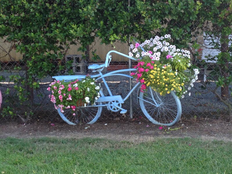 Decorative Bike stock image. Image of flowers, decorative 95394791