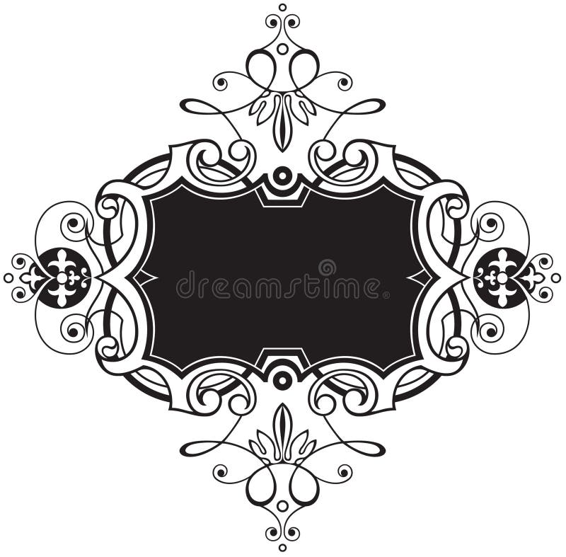 Decorative black frame