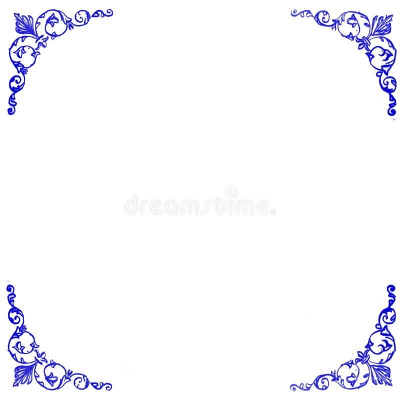A white background with decorative blue patterns in corners. A white background with decorative blue patterns in corners