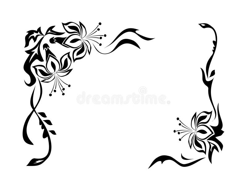 Decorative page border Royalty Free Vector Image