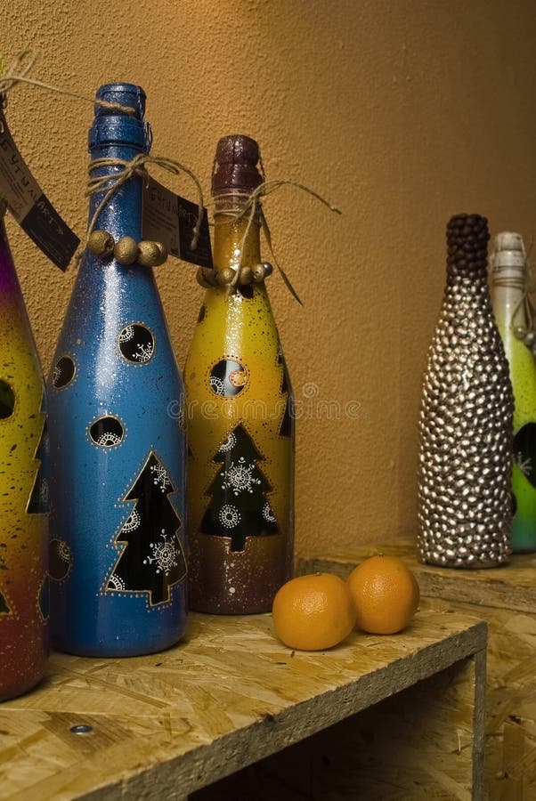 Decorative bottle stock image. Image of handmade, element 10391471