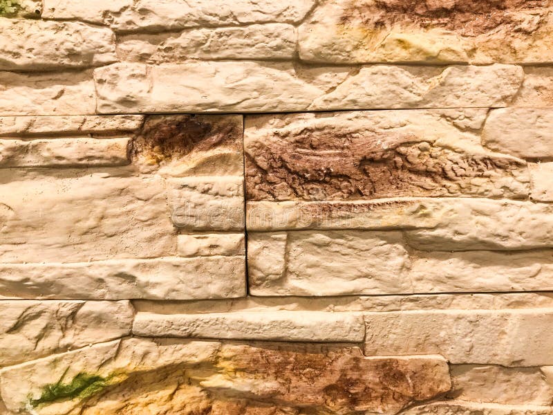 Decorative Brick for Wall Covering, Texture. Brown Tile Bricks, Decorative Material Tiles, Small