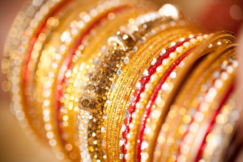 Decorative bridal bangles