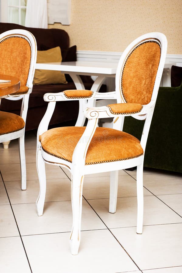 Decorative brown chair stock photo. Image of classic 81979666