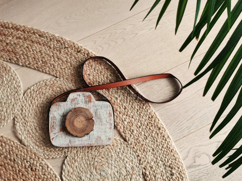 Decorative Camera Against Dark Background Stock Image Image of