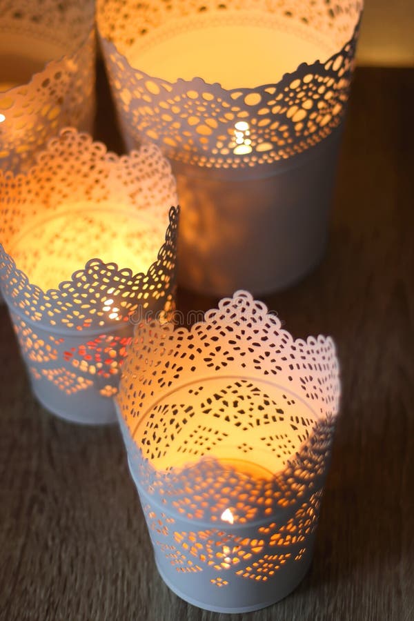 Decorative Candle Holders stock image. Image of cosy 261615589