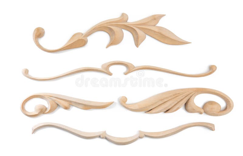 Decorative Carved Wooden Ornaments Stock Photo Image of material, ornate 52653906