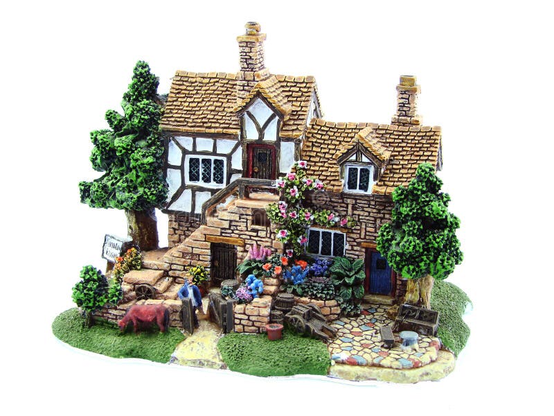 Decorative ceramic house stock photo. Image of isolated 9237868