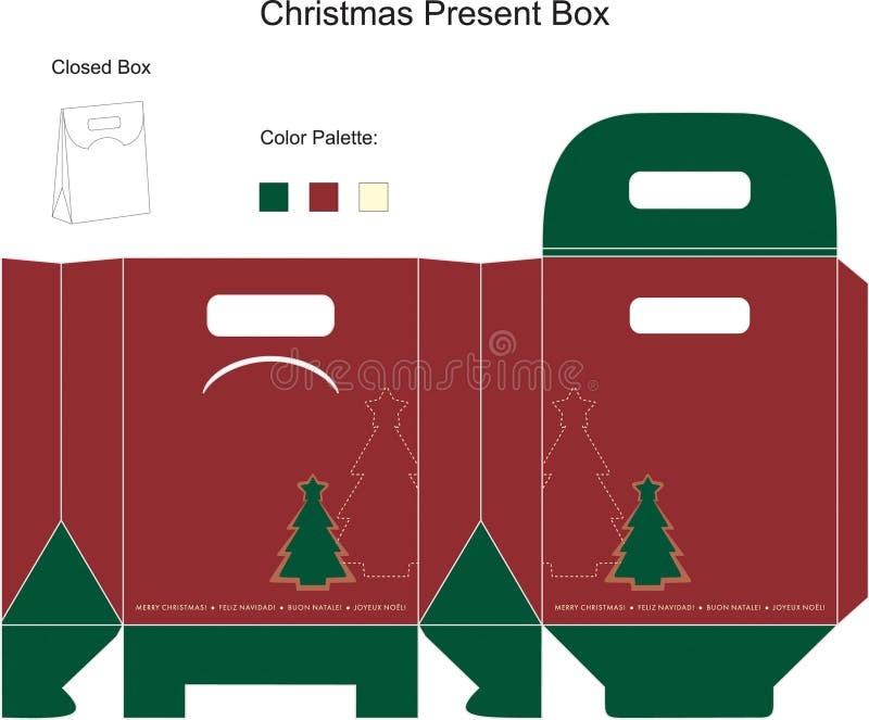 Gift box template stock vector. Illustration of favor 24503346