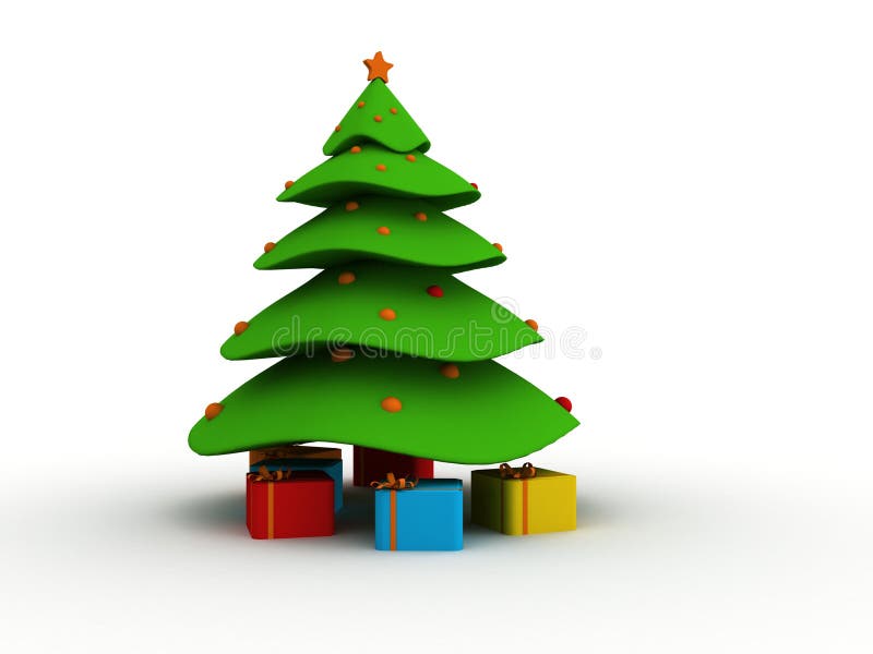 Decorative Christmas Tree royalty free illustration