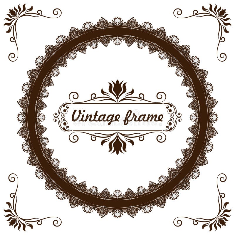 Circle Frame Vintage Stock Illustrations – 281,641 Circle Frame Vintage  Stock Illustrations, Vectors & Clipart - Dreamstime