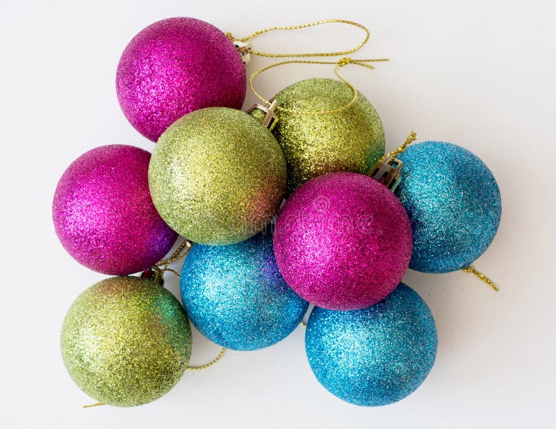 Decorative Colorful Christmas Balls Stock Image Image of balls, ball