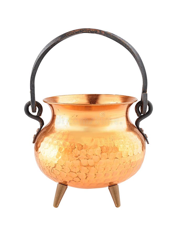 Decorative Copper Pot Isolated Stock Photo Image of isolated