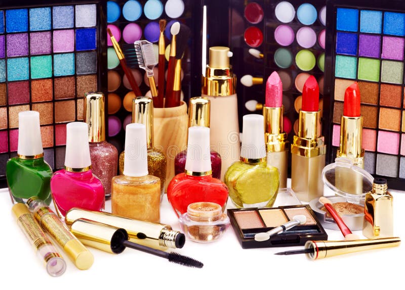 Decorative Cosmetics for Makeup. Stock Photo Image of beauty
