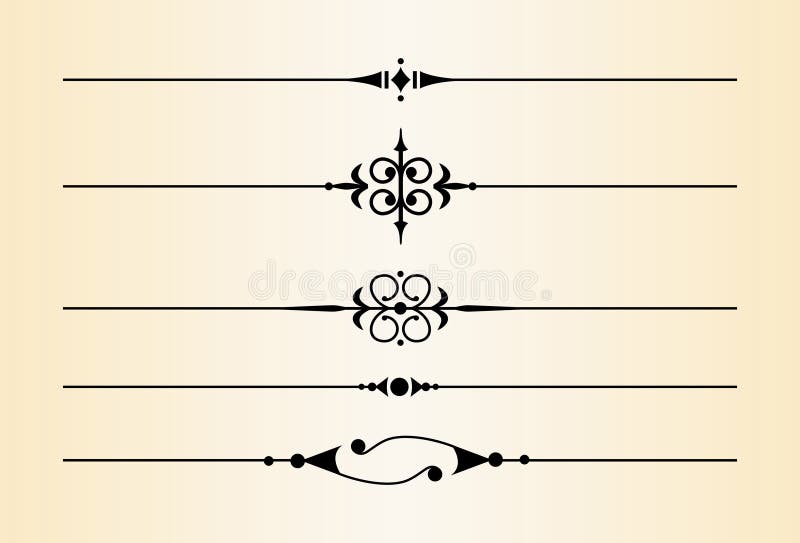 Decorative Dividers and Accents #2 royalty free illustration Decorative Dividers and Accents #2 royalty free illustration