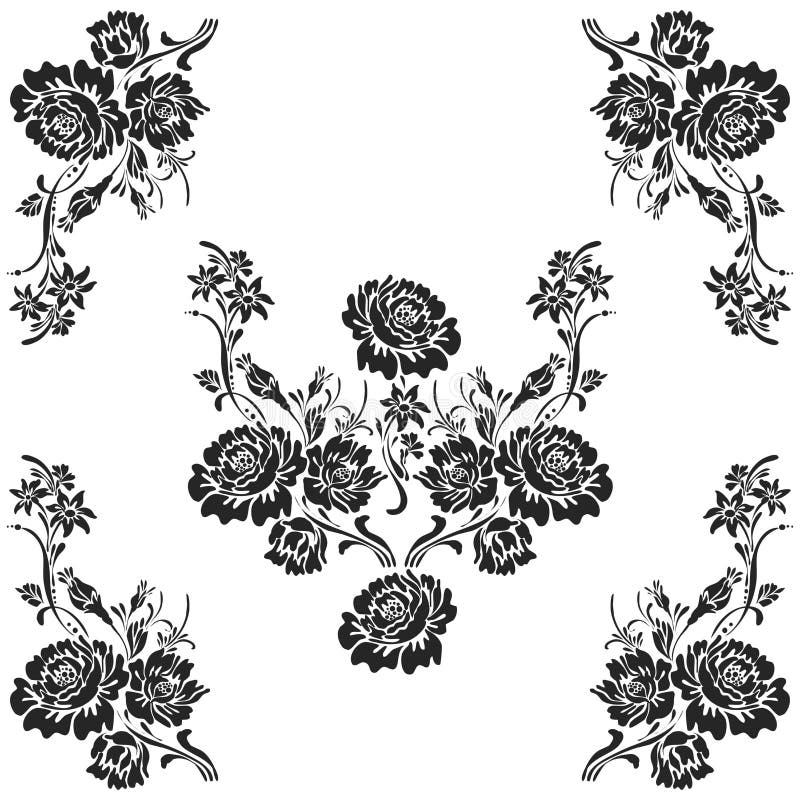 Decorative elements pattern design