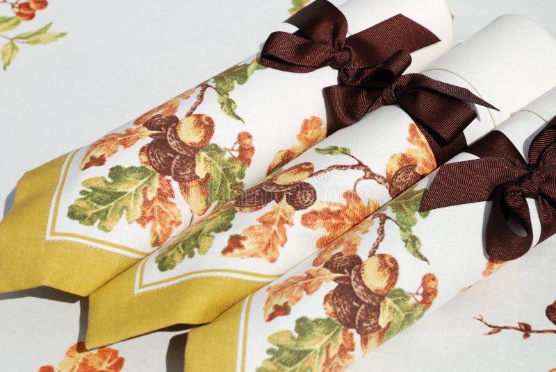 Decorative Fabric Napkins for Table Stock Image Image of elegant