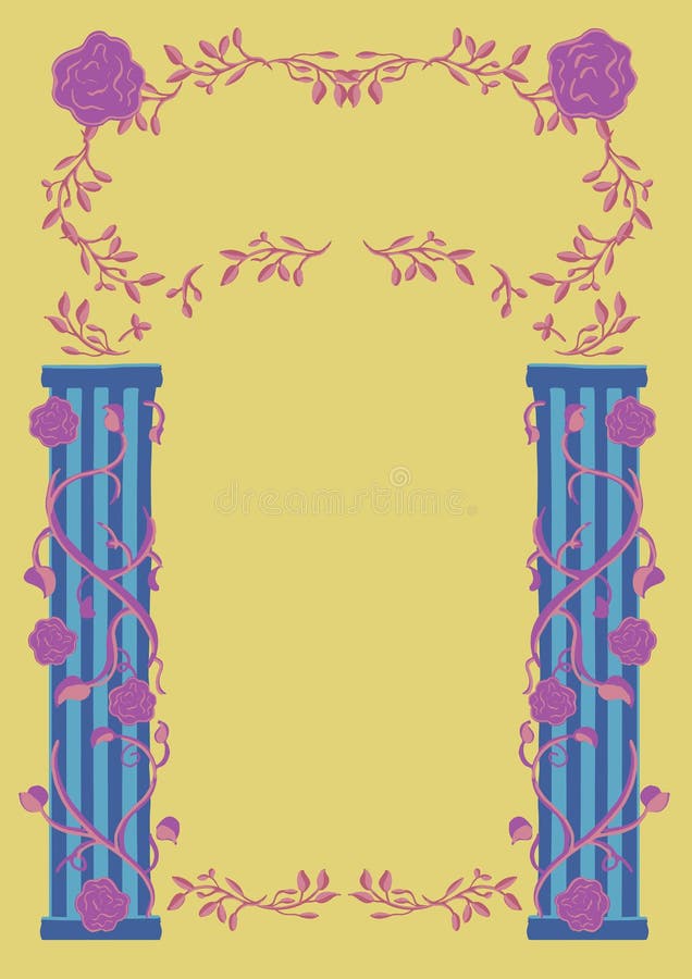 Decorative Fairy Tale Frame Stock Vector Illustration of ribbons