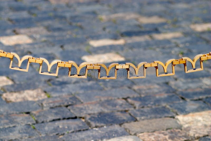 Decorative Fence Chain Closeup Stock Photo Image of russia, line