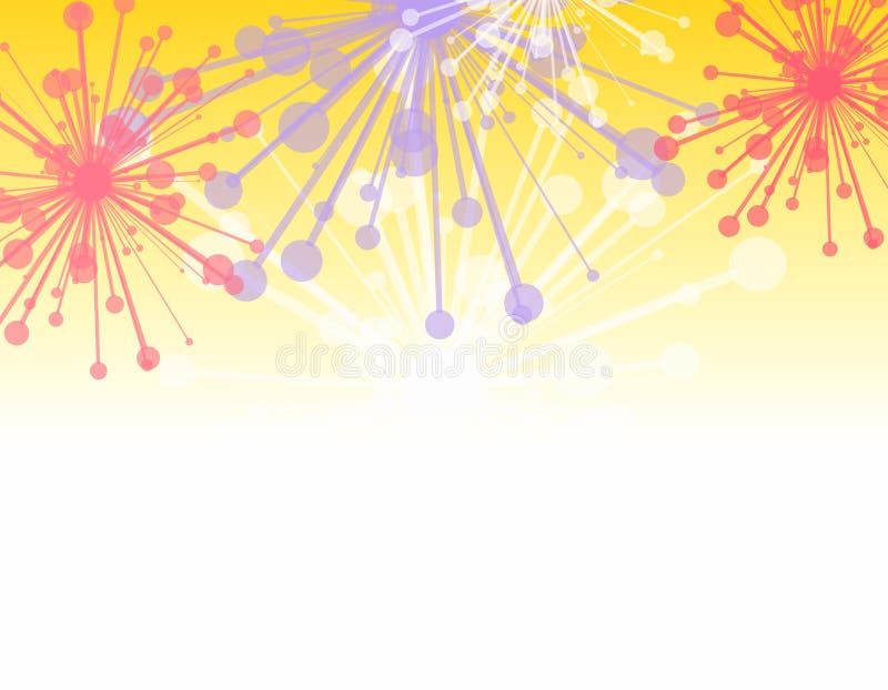 Decorative Fireworks Border