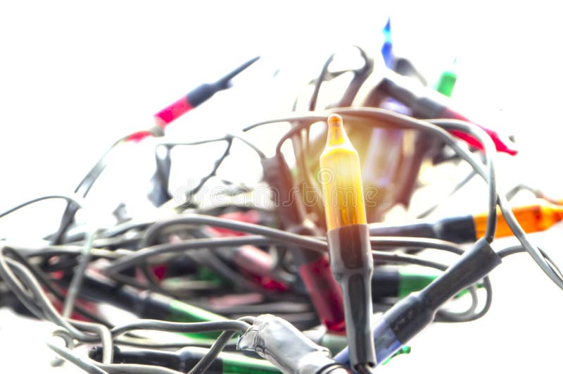 Decorative Flashing Lights Bulb Stock Image Image of decoration