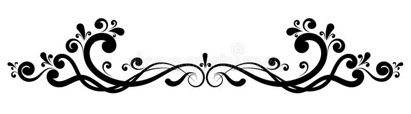 Decorative Floral Vector Monogram Stock Vector - Illustration of floral